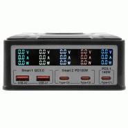 EXSYS EX-1107 Chargeur multiports High Power, QI 15W et USB-C PD à max. 260W_0