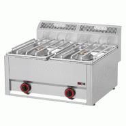Fourneau à gaz 2x brûleur sans soubassement | REDFOX - SP 62 GLS
