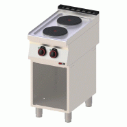 Fourneau électrique 2 feux avec soubassement 400 V- REDFOX - SP 70/40 E