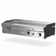 Fry-Top à gaz FULL-CROM rainurée en CHROME - L900 | Mainho - FCRR90