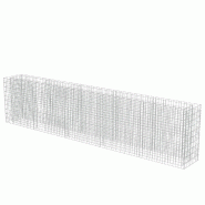Helloshop26 - Jardinière lit surélevé plantes fleurs jardin à gabion acier galvanisé 450 x 50 x 100 cm 02_0001301 - 3000076711531