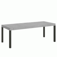 Itamoby Table Extensible Everyday Premium 160/420X90 Cm Pieds Béton Anthracite - gris 8050598904091