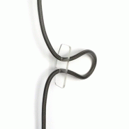 LnD Passe-câble Raccourcisseur Plastique Transparent : Réglage Facile Hauteur Suspension Luminaire - transparent 3701777502106