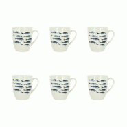 Novastyl - Lot 6 Mugs Pescare 36cl En Porcelaine Blanche - 3256391045312 Novastyl - Lot 6 Mugs Pescare 36cl En Porcelaine Blanche - 3256391045312