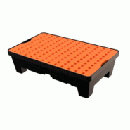 Plateau de rétention 60 litres en PE avec pieds et caillebotis amovible PE - CEMO - 91312 Plateau de rétention 60 litres en PE avec pieds et caillebotis amovible PE - CEMO - 91312