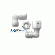 Raccord coudé JACO - vissage 3/8" tube 1/4" ou 3/8" Raccord coudé JACO - vissage 3/8" tube 1/4" ou 3/8"
