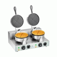 Royal Catering - Royal Catering RCWM-2600-R Gaufrier double rond (2 x 1300 W, minuterie 15 min, téflon et aluminium, acier inoxydable) - 4260223027741 Royal Catering - Royal Catering RCWM-2600-R Gaufrier double rond (2 x 1300 W, minuterie 15 min, téflon et aluminium, acier inoxydable) - 4260223027741