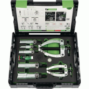 Set d'extracteurs intérieurs 25 10 pièces 12-70 mm KUKKO Set d'extracteurs intérieurs 25 10 pièces 12-70 mm KUKKO