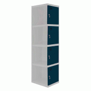 SimonRack Casier métallique 4 portes SUPPLÉMENTAIRE Démonté ANTHRACITE/ANTHRACITE 1800x300x500 mm (Hauteur x Largeur x Profondeur) - 8425437105166