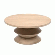 Table basse - Marron Rond Bois Amadeus 90x90 cm - marron 3520071942483 Table basse - Marron Rond Bois Amadeus 90x90 cm - marron 3520071942483
