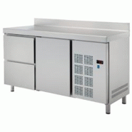 Table froide 1 porte 2 tiroirs - 1500x600x850 mm - 220 W 230/1V - 71679509 Eurast - inox 71679509 Table froide 1 porte 2 tiroirs - 1500x600x850 mm - 220 W 230/1V - 71679509 Eurast - inox 71679509