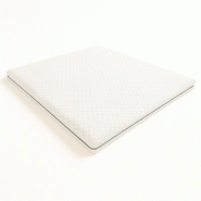 THE WHITE STONE Surmatelas Double 180x200 | Memory 9 Zones | 10 cm | Housse amovible | Made in Italy - blanc multi-matériau DIDYH10-180X200X10