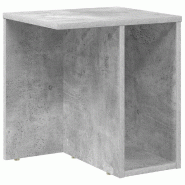VidaXL Table d'appoint Gris béton 37 x 32 x 40 cm Bois d'ingénierie Modèle Flex Panorama Signature - 891086