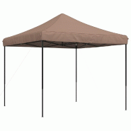 VidaXL Tente de réception pliable escamotable marron 292x292x315 cm Modèle AbriProLine 283 - marron 4004918
