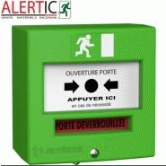 4710v3 - déclencheurs manuels d'alarme vert, portes automatiques - neutronic - 87 x 87 x 53 mm - 0.155 kg