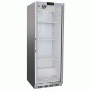 Armoire réfrigérée positive Inox vitrée - 400 L | GGM