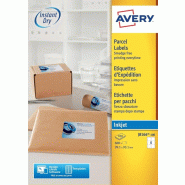 AVERY 600 étiquettes Jet d'encre blanches, format 99,1 x 93,1 mm (100 feuilles A4 / cdt) - 5014702989766