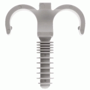 Clips doubles sp?cial per diam?tre 16 mm en bo?te de 100