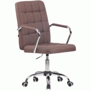 CLP Fauteuil de bureau Terni Marron/Tissu - marron textile 313156 CLP Fauteuil de bureau Terni Marron/Tissu - marron textile 313156