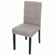 Décoshop26 - Chaise de salle à manger cuisine en tissu gris clair pieds en bois foncé design moderne 04_0002356 - gris 3000272732699 Décoshop26 - Chaise de salle à manger cuisine en tissu gris clair pieds en bois foncé design moderne 04_0002356 - gris 3000272732699