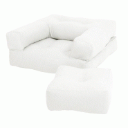 FAUTEUIL FUTON STANDARD CONVERTIBLE MINI CUBE COULEUR NATUREL