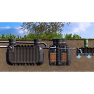 Filtre compact 6 EH Graf easyRock - sortie haute avec poste de relevage intégré