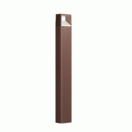 Gea Luce Borne D'Éclairage Ges1162 En Aluminium Moulé Sous Pression 9W Led, Interrupteur Cct 3000K/4000K/6500K, Ip54, Finition Marron - Gealuce - ma