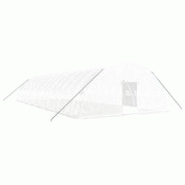 Helloshop26 - Serre tente abri plante fleur légumes avec cadre en acier 96 m² 16 x 6 x 2,85 m blanc 02_0044643 - 3000220242492 Helloshop26 - Serre tente abri plante fleur légumes avec cadre en acier 96 m² 16 x 6 x 2,85 m blanc 02_0044643 - 3000220242492