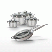 Lot 2 Poêles 28/32cm & 4 Faitouts 14/16/20/24cm Elo Relief Solution - gris 3176239942743