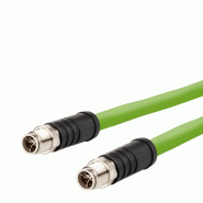 METZ CONNECT Câble Ethernet industriel M12, codage X, 5 m METZ CONNECT Câble Ethernet industriel M12, codage X, 5 m