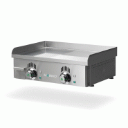Plancha électrique NOVO-CROM semi-rainurée en CHROME - L600 | Mainho - NCREM60N