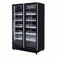 Romux® Professional Vitrine Réfrigérée MD 2 Portes Noir 1050 Litres avec éclairage LED Ventilées | Réfrigération Verticale Positive - 8435811805438