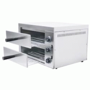 Romux® Four à Pizza Électrique Compact Double 1+1 Pizza de 30 cm de Table en acier inoxydable avec Chauffage Rapide | Température 350°C - 3200 W Romux® Four à Pizza Électrique Compact Double 1+1 Pizza de 30 cm de Table en acier inoxydable avec Chauffage Rapide | Température 350°C - 3200 W