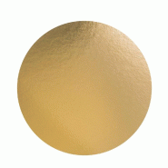 Rond pour gâteaux double face or et noir - bord lisse Ø22cm - par 100