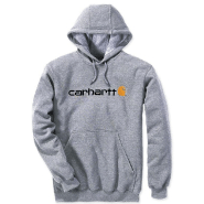 Sweat-shirt à capuche avec logo gris granulé tl - CARHARTT - s1100074034l - 791444_0