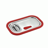 Vaiotec Lot de 6 couvercles Gastronorm TOPLINE GN 1/4 - avec joint en caoutchouc - 12297