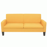 VidaXL Canapé à 3 places 180 x 65 x 76 cm Jaune Modèle Kéops - 244713