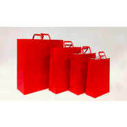 100 sacs kraft à poignée plates ou torsadée, kraft havane - blanc ou couleur - SKFTPPRG-DN12_0