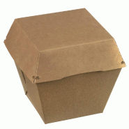 Barquette carrée haute Quartz carton naturel 1000ml - par 200