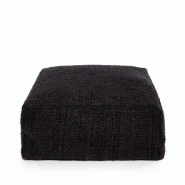 Bazar Bizar Pouf en coton 60x60 cm bleu nuit - multicolore textile INIE003Bna-60