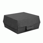 Boîte burger noire The Pack 17.6x16.8xH.7.8cm - par 50