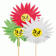 Décors assortis pour glaces Chenille soleil bois 15cm - par 100