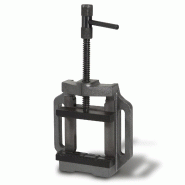 EBERTH Etau pour perceuse en fonte grise et acier, Largeur des mâchoires 150mm, Largeur de serrage maximale 129mm - noir fonte BV3-150F