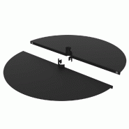 Etagère Round demi-circulaire 27cm en tôle - noir mat - par 2