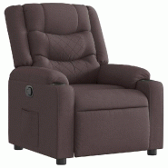 Fauteuil inclinable Marron foncé Tissu Modèle Germelora - 4019924