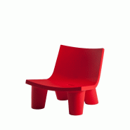 Fauteuil low lita de SLIDE - rouge