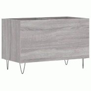 Helloshop26 - Armoire à disques pratique style industriel rangement 74,5 x 38 x 48 cm en bois d'ingénierie gris 02_0049132 - gris Bois massif 300023