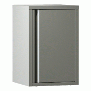 Helloshop26 - Armoire étagère 50 x 33 x 35 cm meuble de rangement murale acier gris 03_0008888 - gris métal 3000224396412
