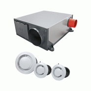 Kit VMC simple flux hygrovariable extra-plate + 3 bouches - Axelair - KVVPL Kit VMC simple flux hygrovariable extra-plate + 3 bouches - Axelair - KVVPL