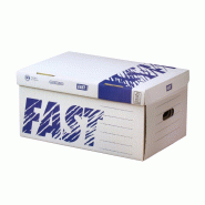 Lot de 2 Lot de 5 conteneurs archives Standard 52x35x26, en carton blanc imprimé - 3334381049011